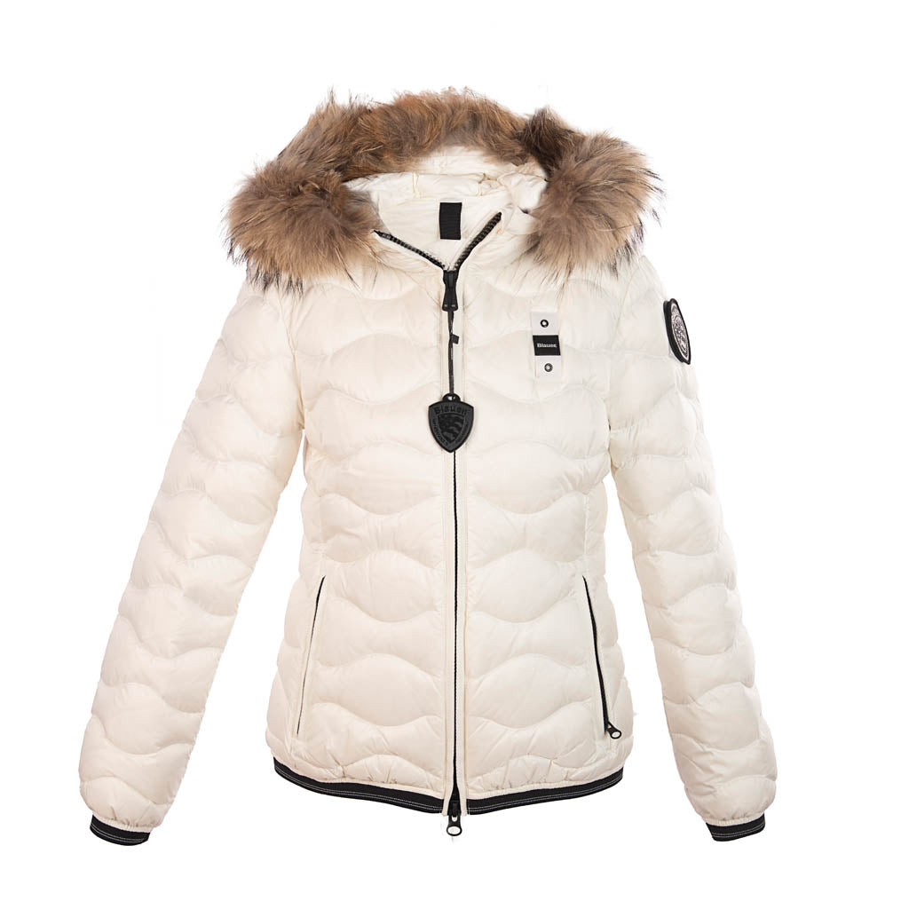 PIUMINO DONNA BLAUER CON PELLICCIA MOD. "ALDIE" - Colori disponibili: 2
