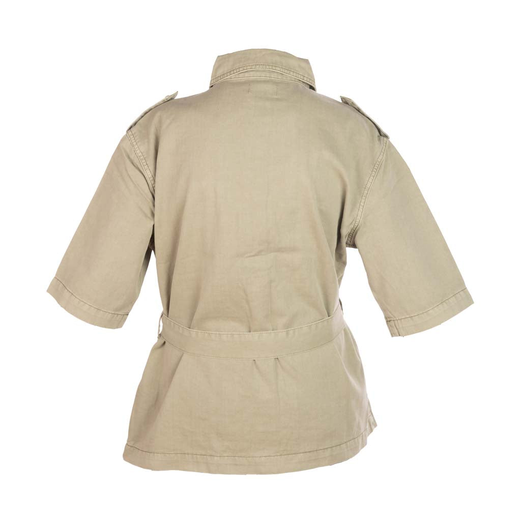 GIACCA OVERSHIRT DONNA GAUDI' CON CINTURA - COL. GRAY GREEN
