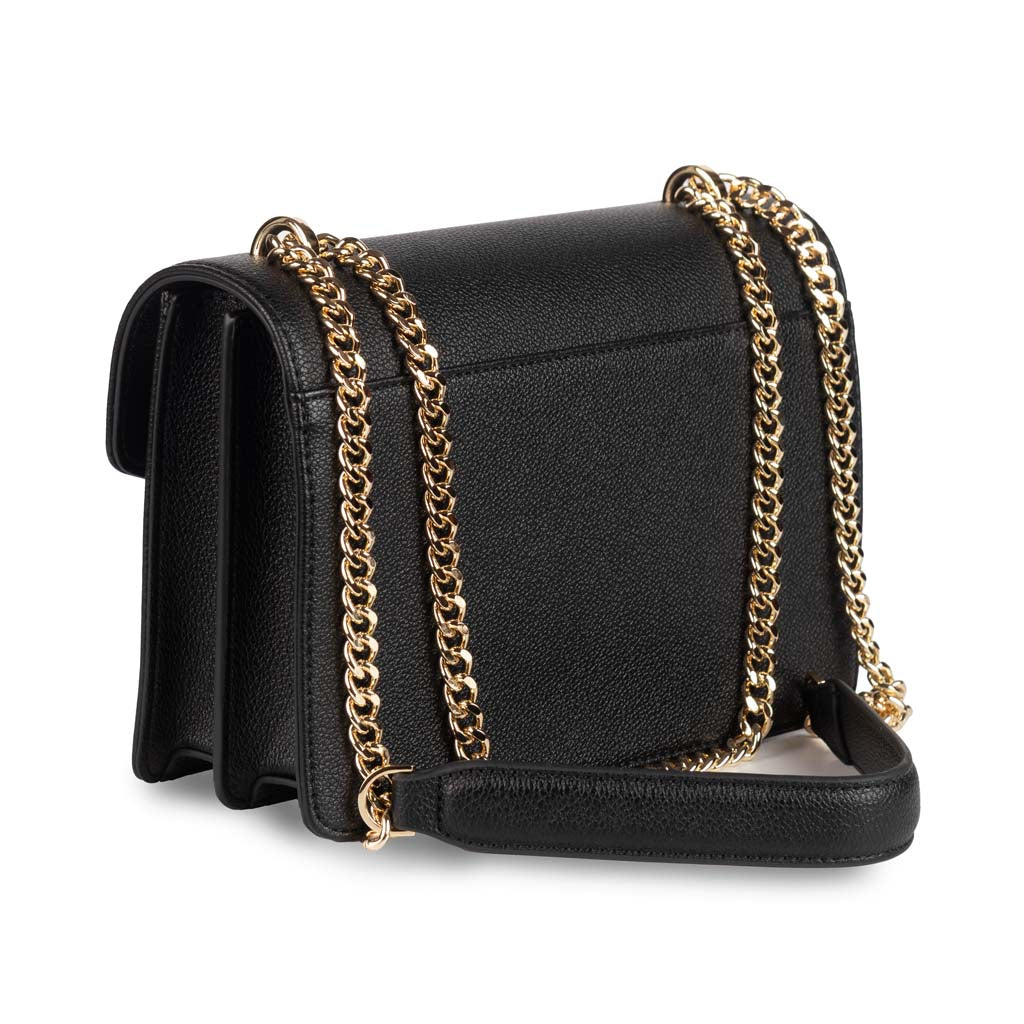 BORSA DONNA GAELLE IN ECOPELLE CON MANICO IN CATENA - COL. NERO