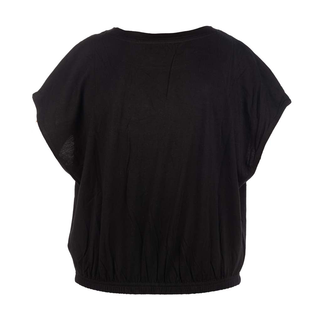 T-SHIRT DONNA GAUDI' IN JERSEY CON LOGO E STRASS - Colori disponibili: 3