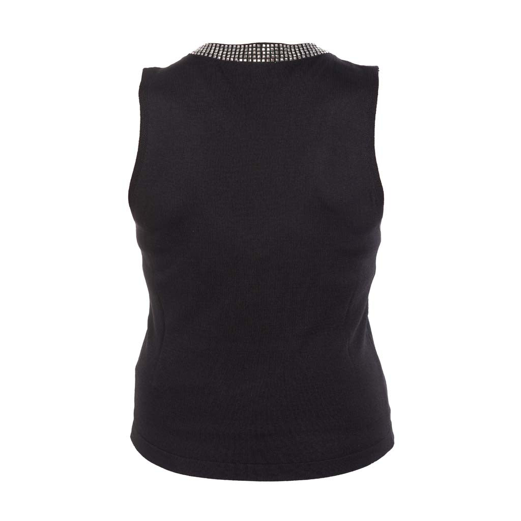 TOP DONNA GAUDI' IN MAGLIA CON STRASS - Colori disponibili: 2