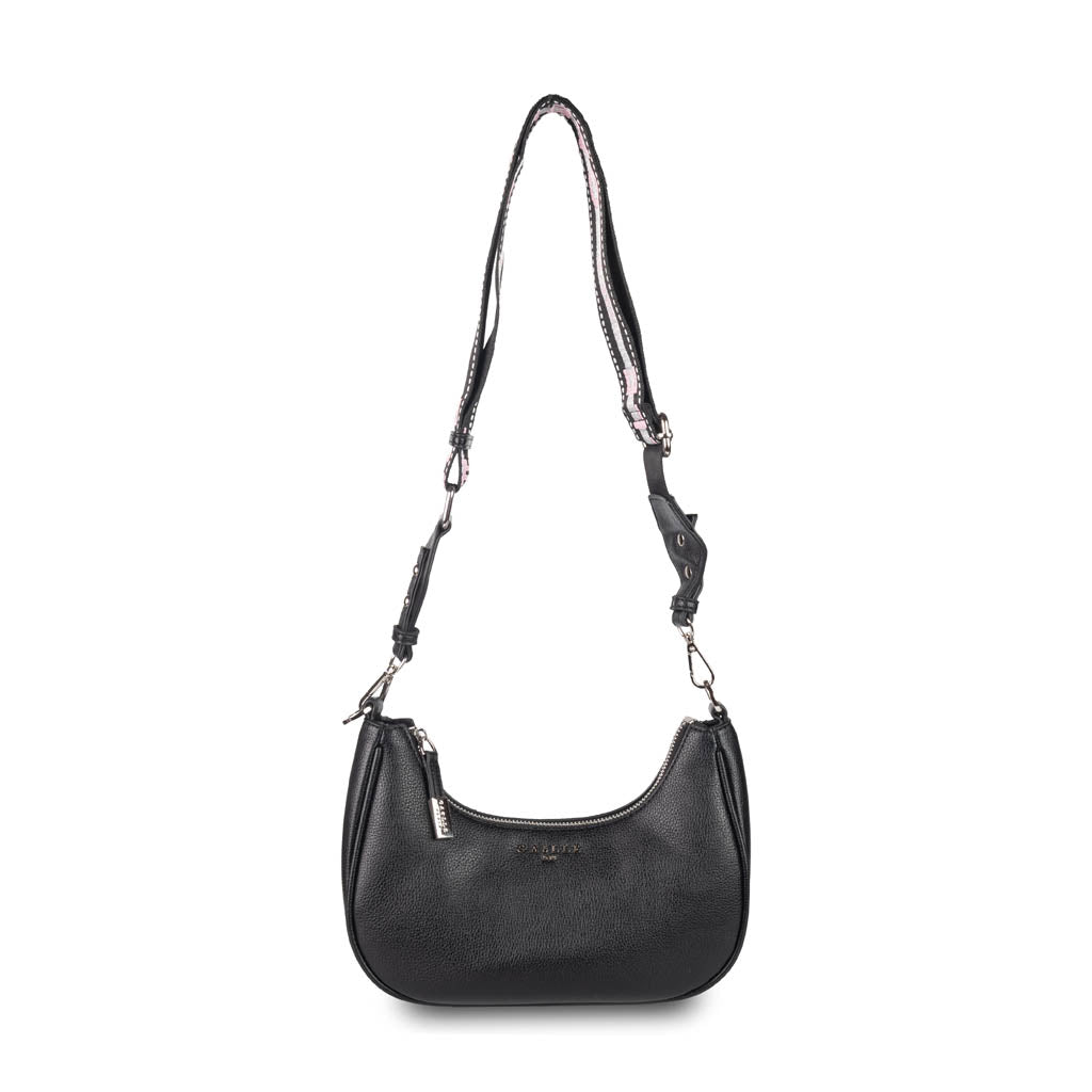 TRACOLLA MOON BAG DONNA GAELLE IN ECOPELLE - COL. NERO