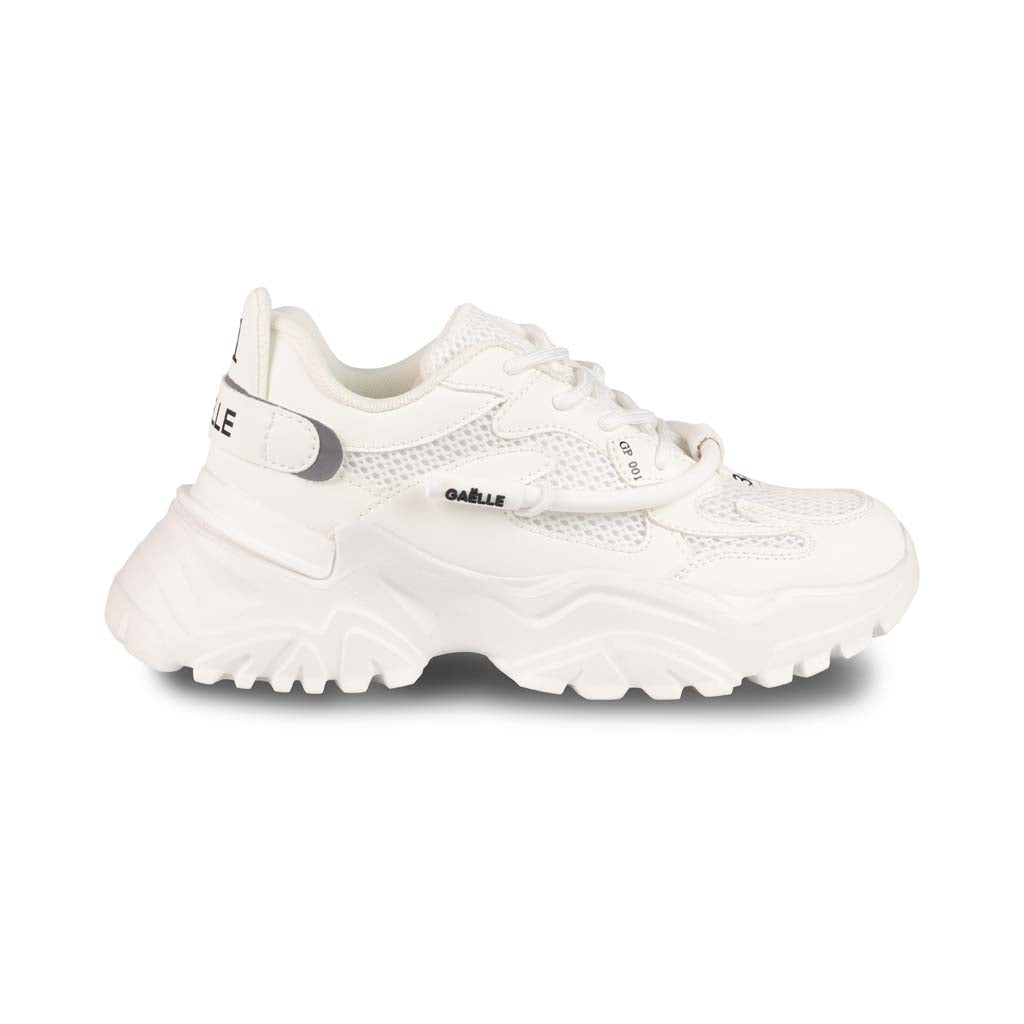 SNEAKERS DONNA GAELLE MOD. "RUNNING" IN MESH - COL. BIANCO