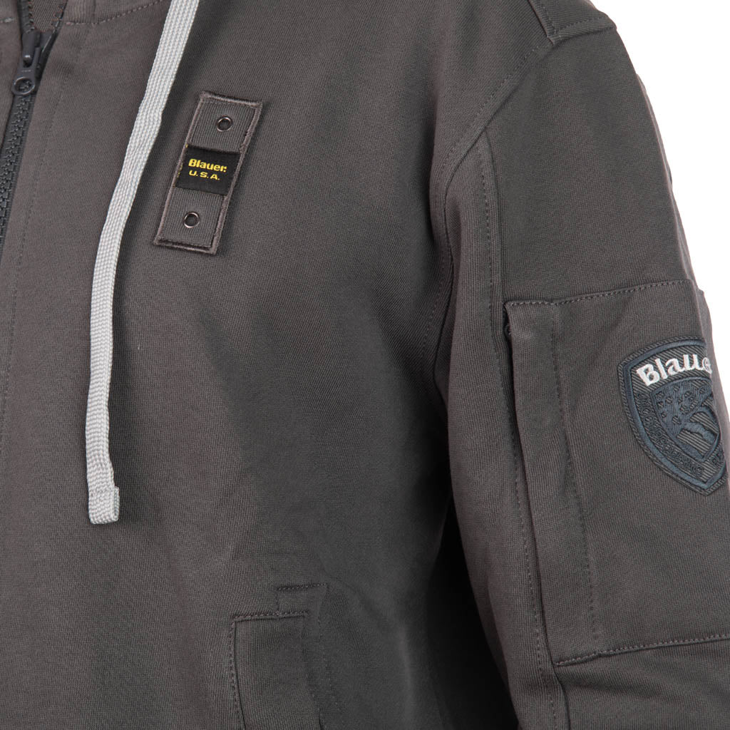 FELPA UOMO BLAUER CON CAPPUCCIO MOD. "CARDINTON" - Colori disponibili: 2