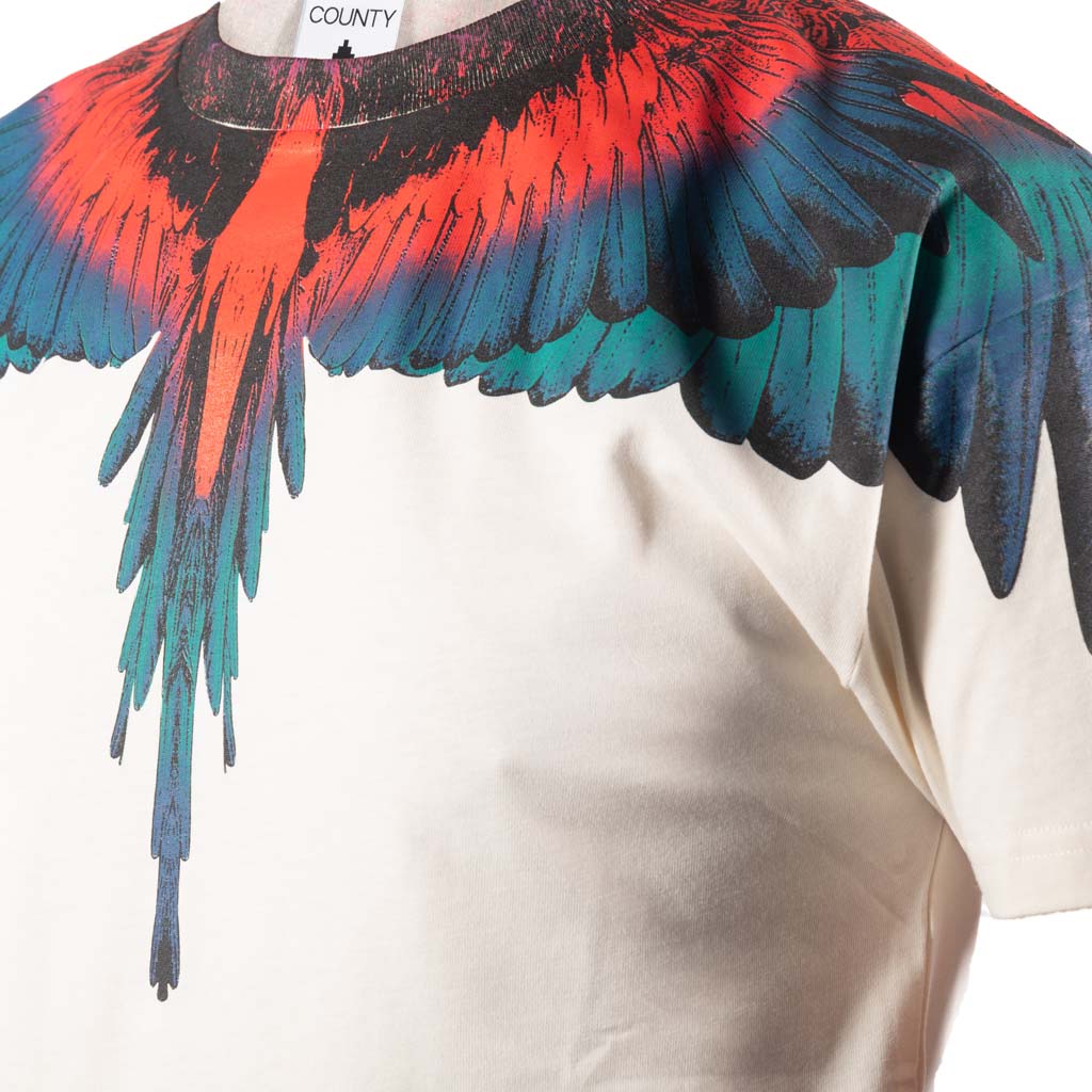 T-SHIRT UOMO COUNTY OF MILAN CON STAMPA - COL. COCCO