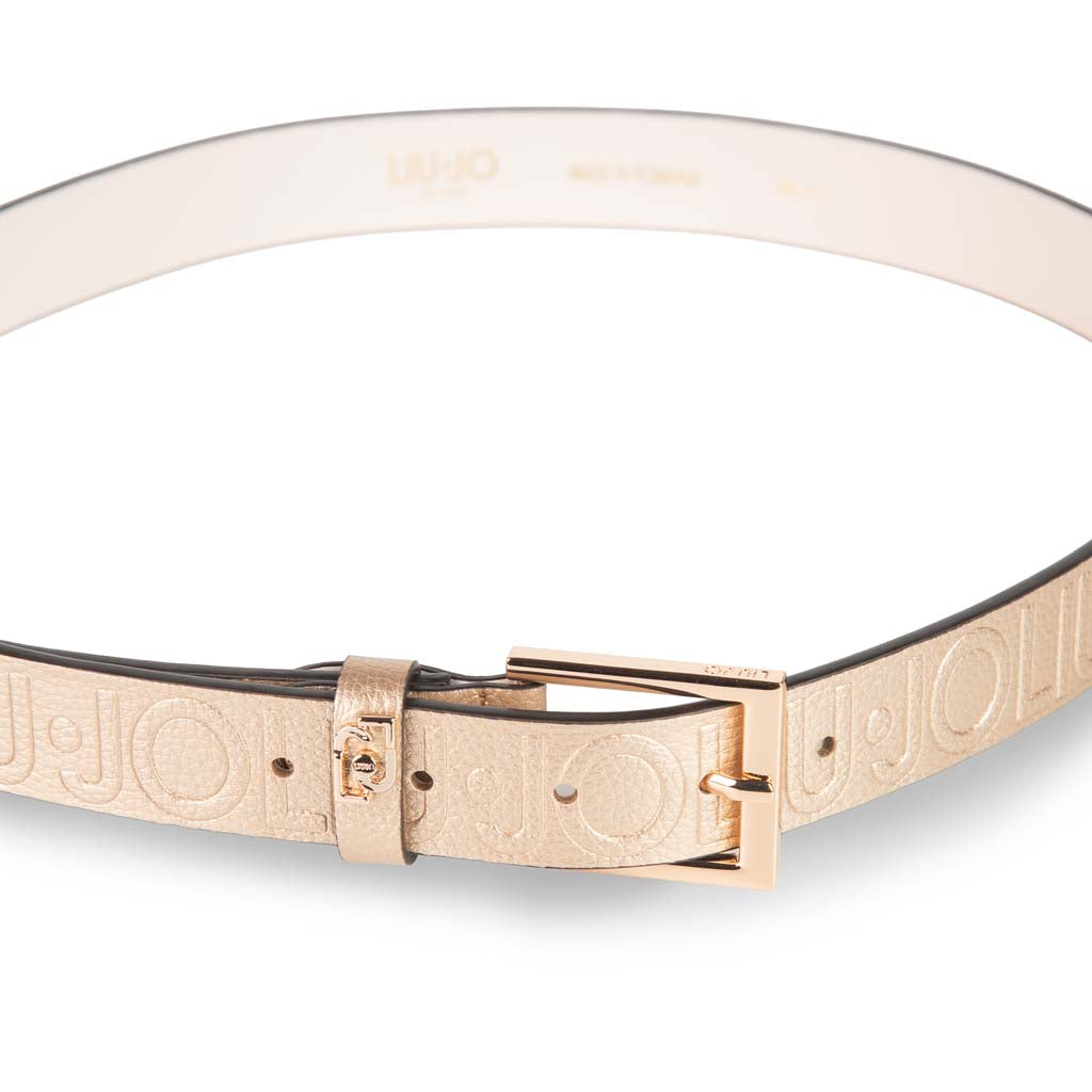 CINTURA DONNA LIU JO CON LOGO IN RILIEVO - Colori disponibili: 2