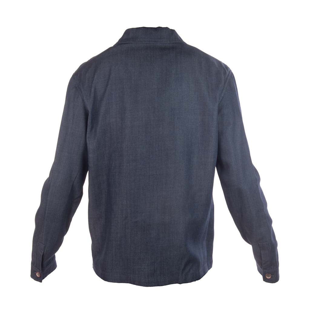 OVERSHIRT UOMO GIANNI LUPO CON TASCHE IN LYOCELL - COL. DENIM