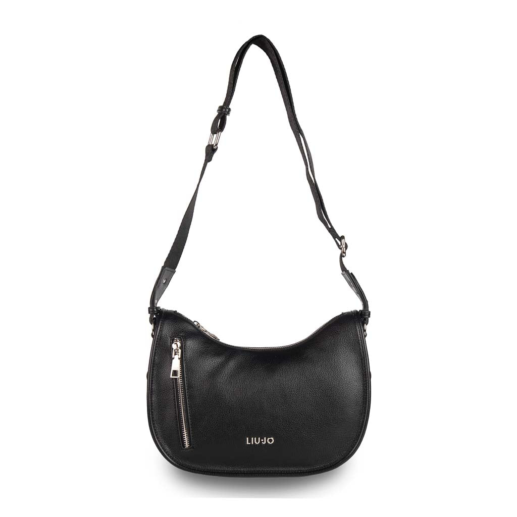 BORSA A TRACOLLA GRANDE DONNA LIU JO IN ECOPELLE - COL. NERO