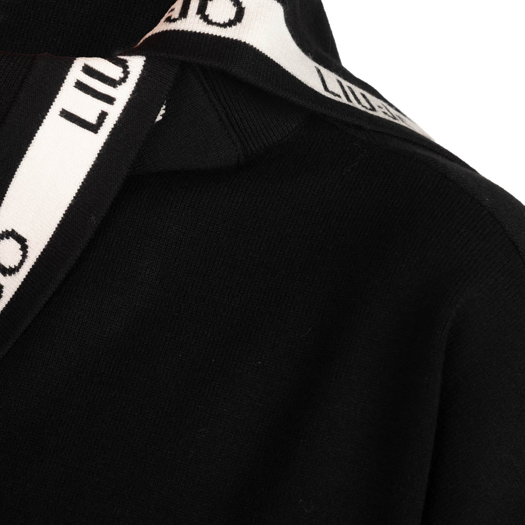 MAXI MAGLIA DONNA LIU JO BETTER IN MISTO VISCOSA - COL. NERO