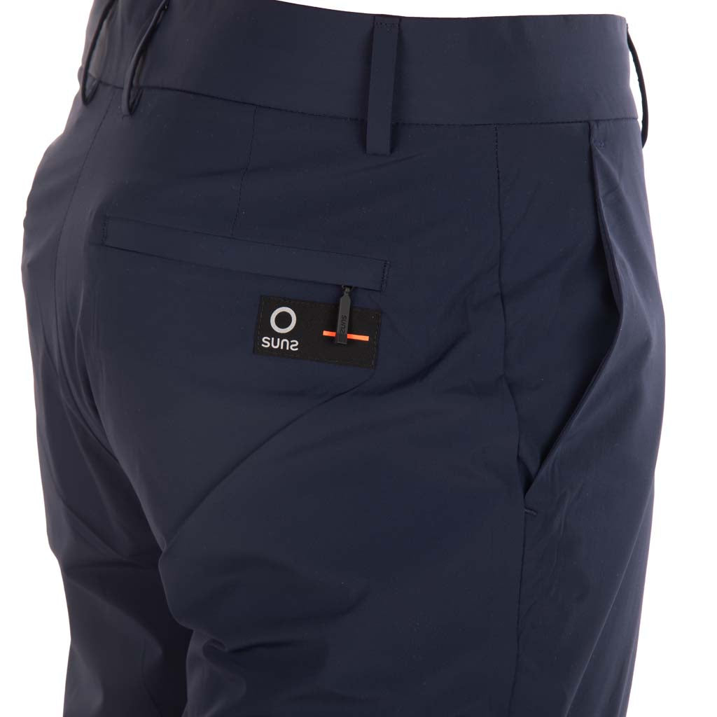 PANTALONI CHINO UOMO SUNS IN TESSUTO LEGGERO - COL. BLU SCURO