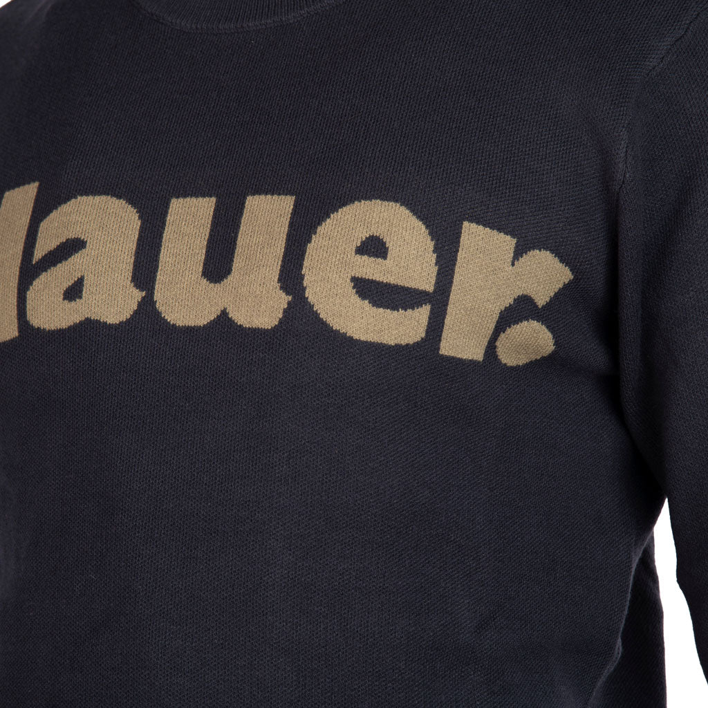 MAGLIA UOMO BLAUER CON COSTINE E LOGO MOD. "ALLEYNE" - Colori disponibili: 2