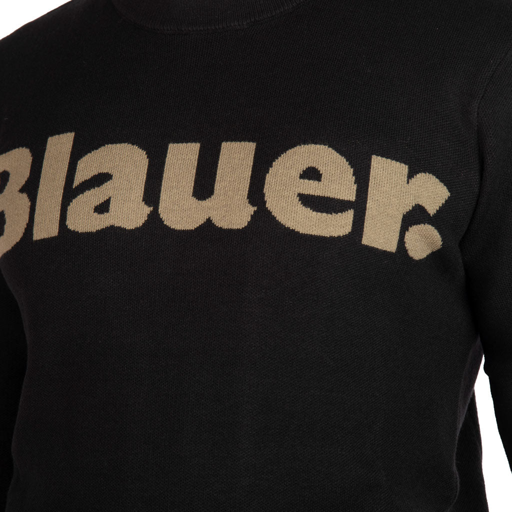 MAGLIA UOMO BLAUER CON COSTINE E LOGO MOD. "ALLEYNE" - Colori disponibili: 2