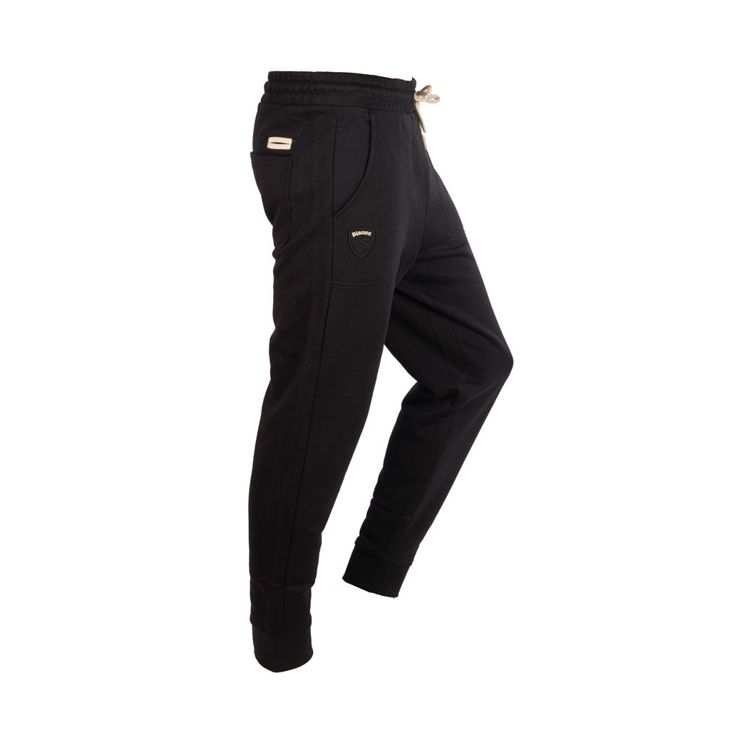 PANTALONE UOMO BLAUER IN FELPA - COL. NERO