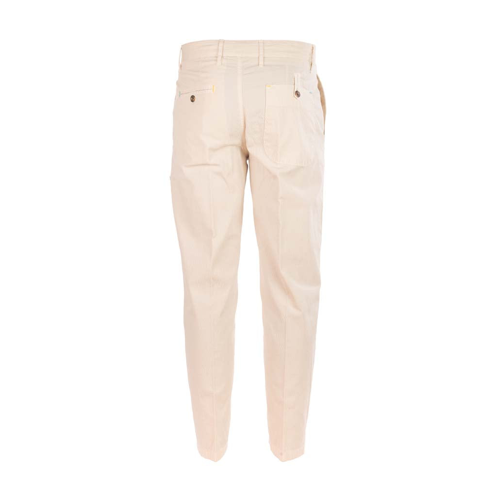 PANTALACCIO UOMO BERNA CROPPED FIT IN SEERSUCKER - COL. BEIGE