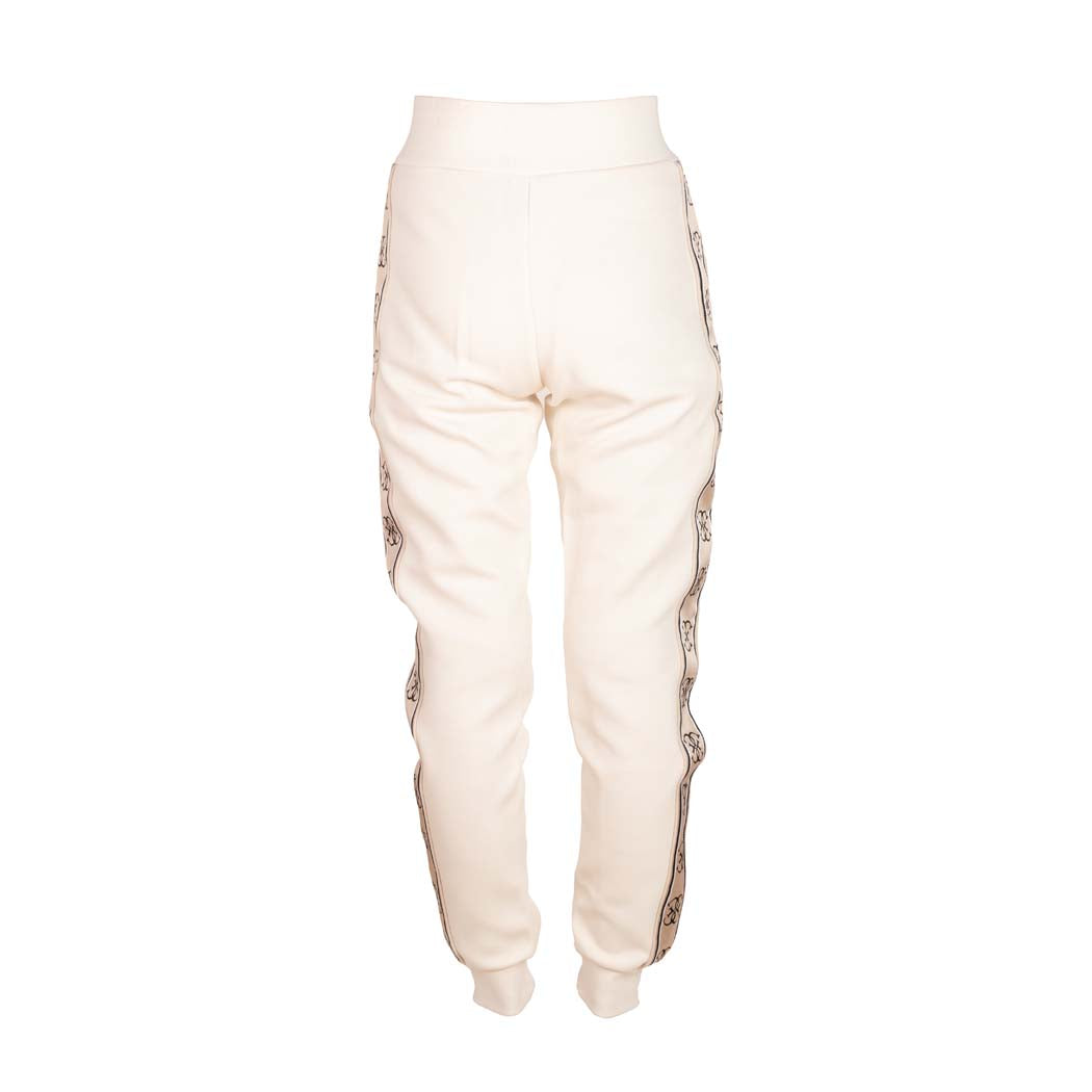 PANTALONE JOGGER DONNA GUESS CON LOGO LATERALE - COL. CREMA
