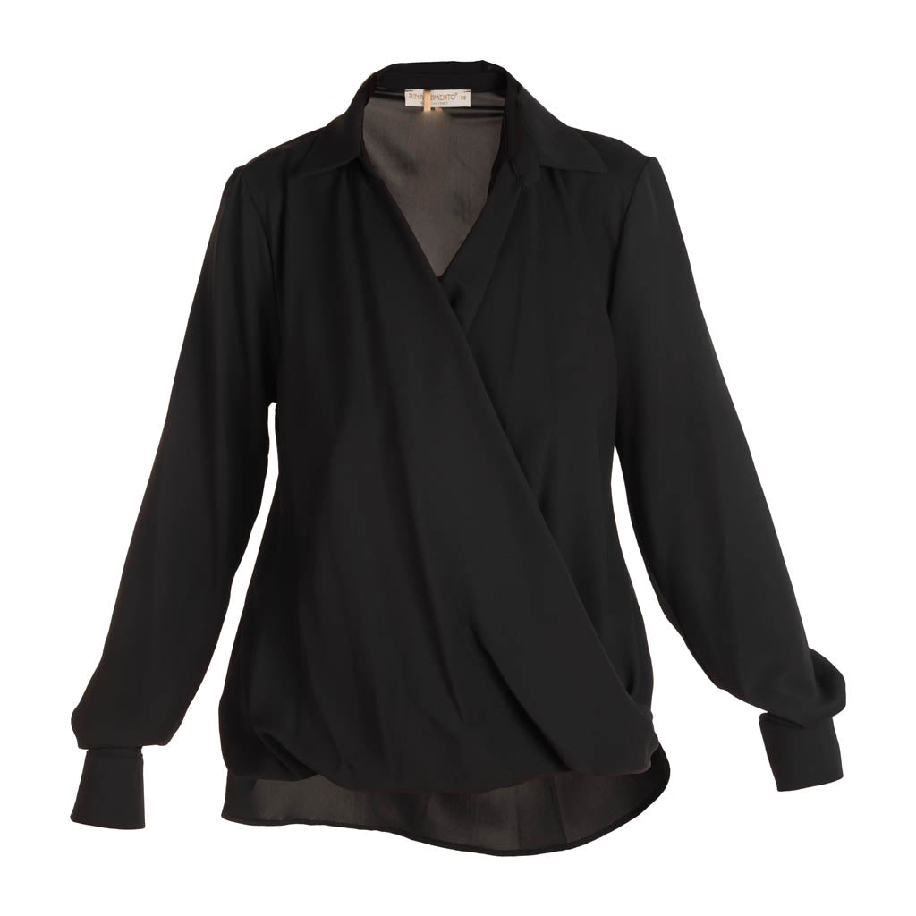 BLUSA INCROCIATA DONNA RINASCIMENTO CON CANOTTA - Colori disponibili: 3