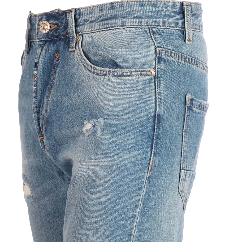 JEANS UOMO GIANNI LUPO MOD. "COOPER" CARROT FIT - COL. DENIM