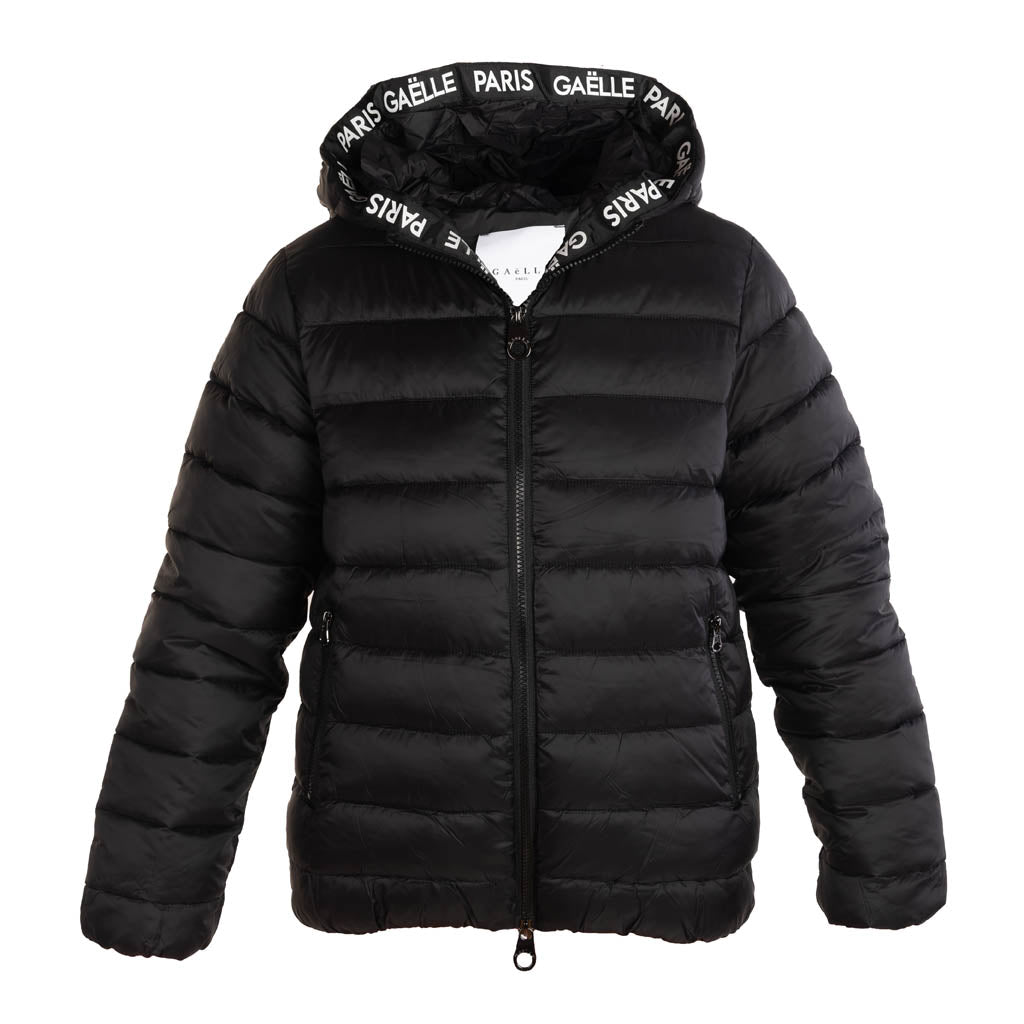 PIUMINO DONNA GAELLE CON CAPPUCCIO - COL. NERO