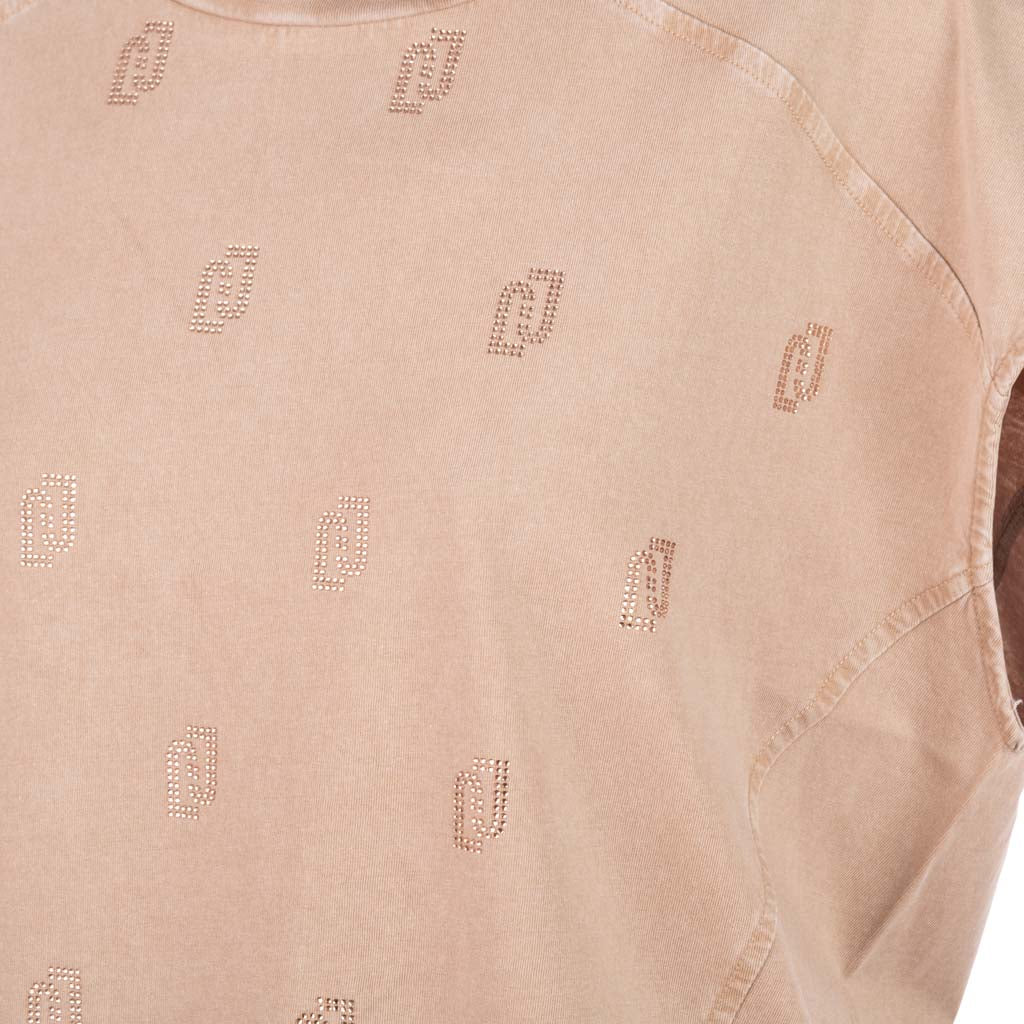 T-SHIRT DONNA LIU JO IN JERSEY DI COTONE CON STRASS - Colori disponibili: 2