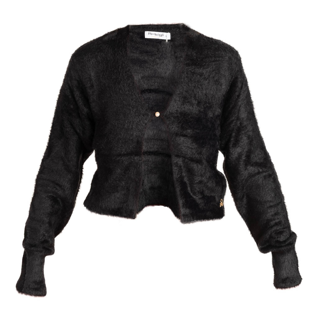 CARDIGAN CORTO DONNA ARTIGLI CON PELO - Colori disponibili: 3