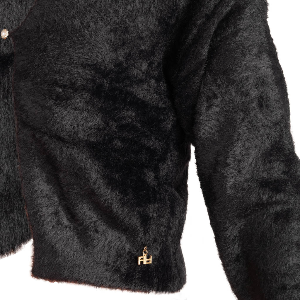 CARDIGAN CORTO DONNA ARTIGLI CON PELO - Colori disponibili: 3