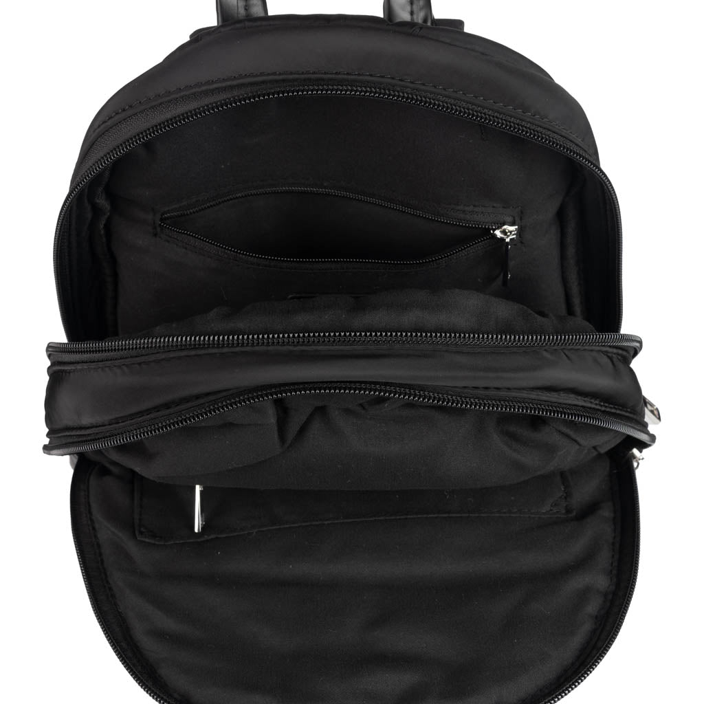 ZAINO DONNA BLAUER IN NYLON ED ECOPELLE - COL. NERO