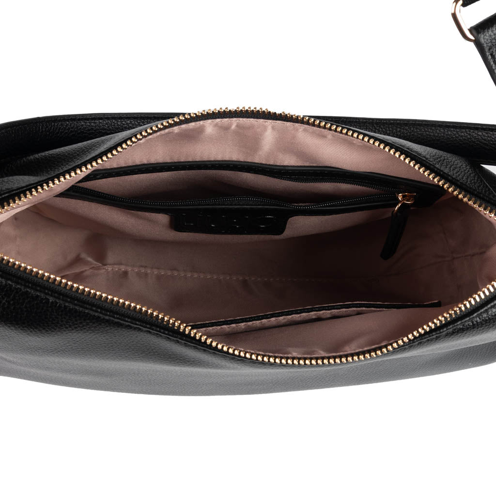 BORSA HOBO MEDIA DONNA LIU JO BETTER IN ECOPELLE - COL. NERO