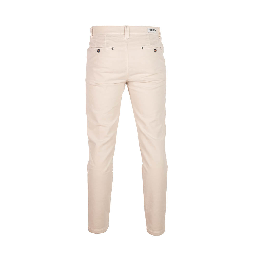 PANTALONE CHINOS UOMO BERNA IN COTONE - COL. PANNA