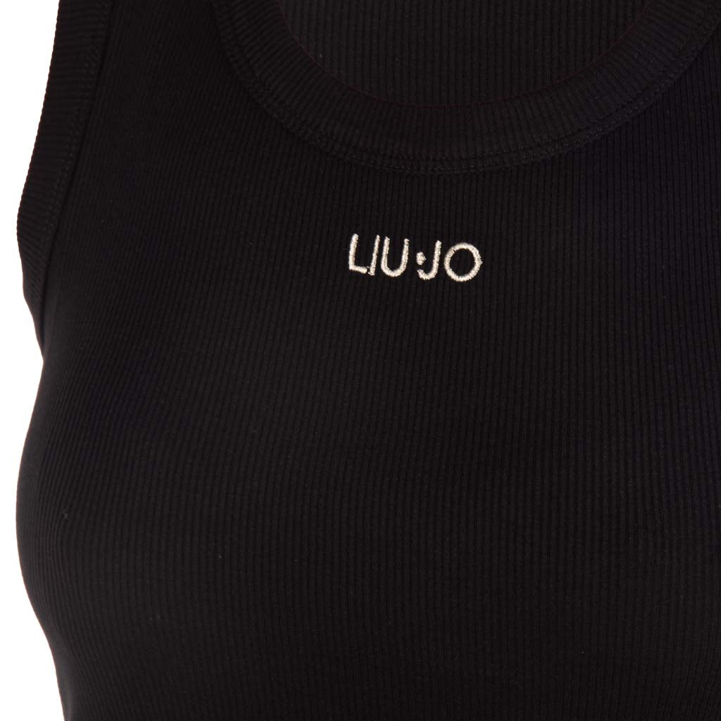 TOP DONNA LIU JO A COSTINE CON LOGO - Colori disponibili: 2