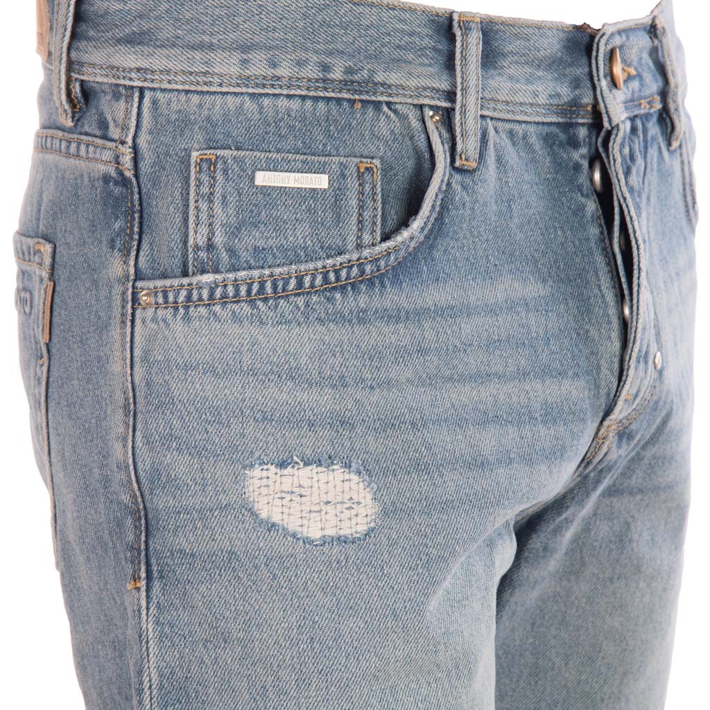 BERMUDA ANTONY MORATO MOD. "ARGON" SLIM FIT - COL. BLU DENIM