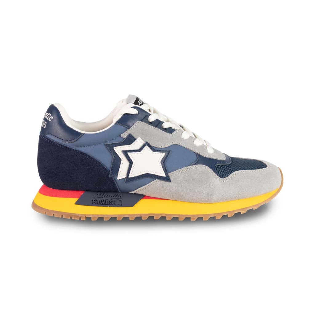 SNEAKERS UOMO ATLANTIC STARS MOD. "DRACO" - COL. GRIGIO / BLU
