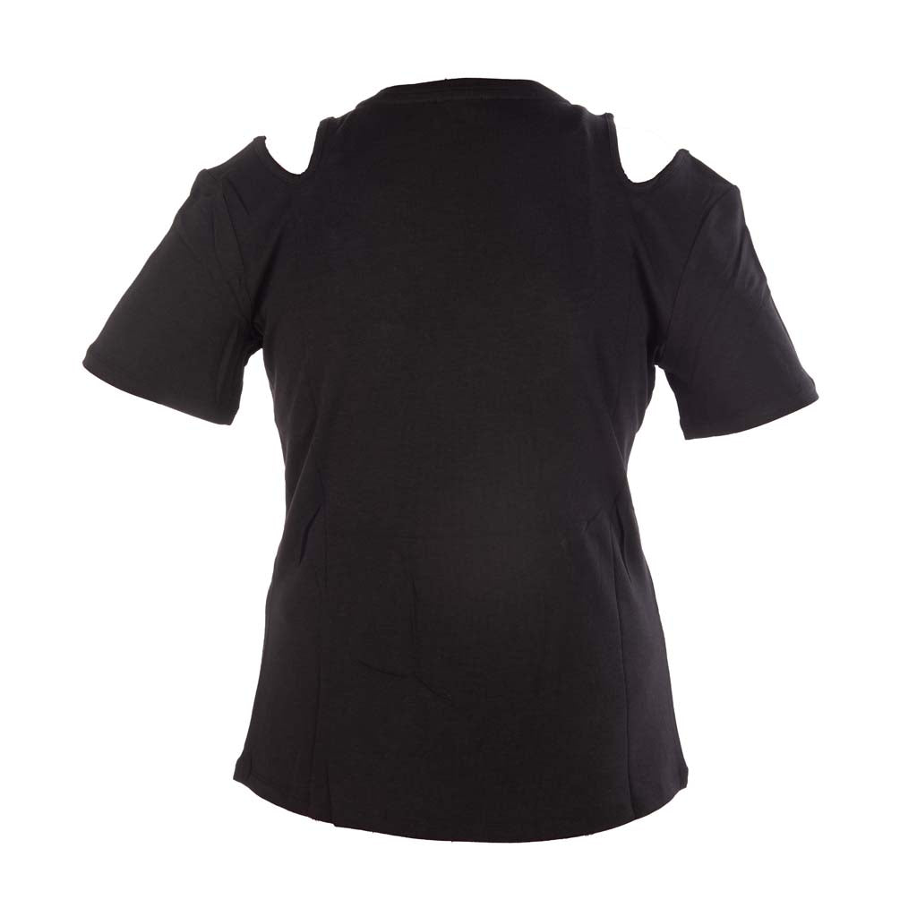 T-SHIRT DONNA LIU JO CUT-OUT - COL. NERO