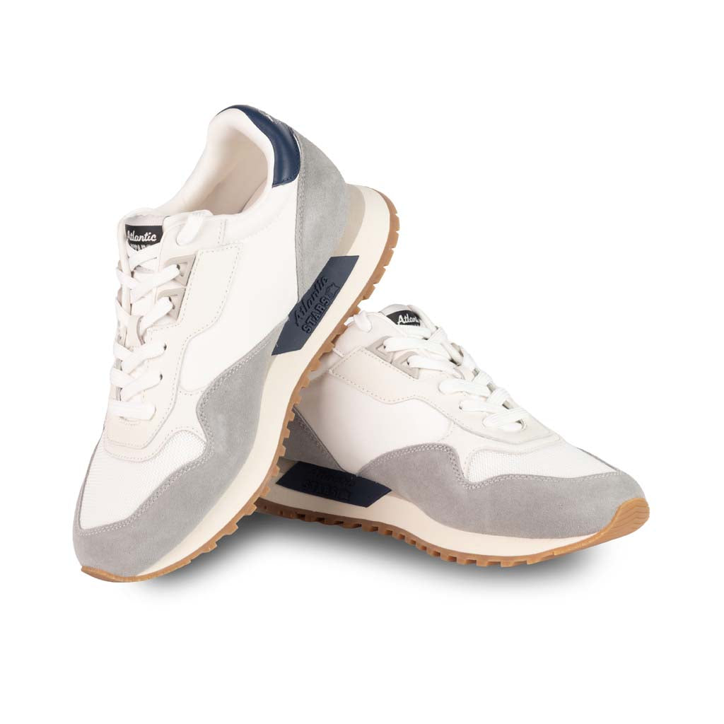 SNEAKERS UOMO ATLANTIC STARS MOD. "DRACO" - COL. GRIGIO / BIANCO