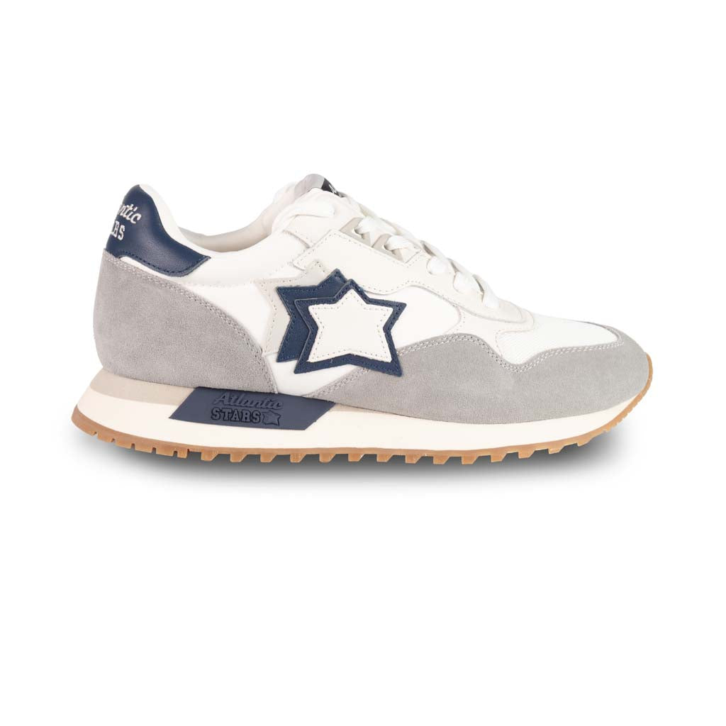 SNEAKERS UOMO ATLANTIC STARS MOD. "DRACO" - COL. GRIGIO / BIANCO