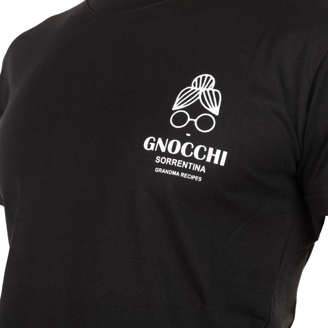 T-SHIRT UOMO BERNA CON STAMPA "GNOCCHI" - COL. NERO