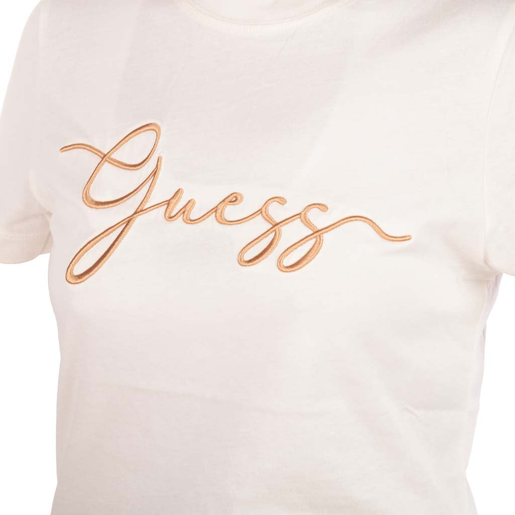 T-SHIRT DONNA GUESS CON LOGO RICAMATO - Colori disponibili: 2