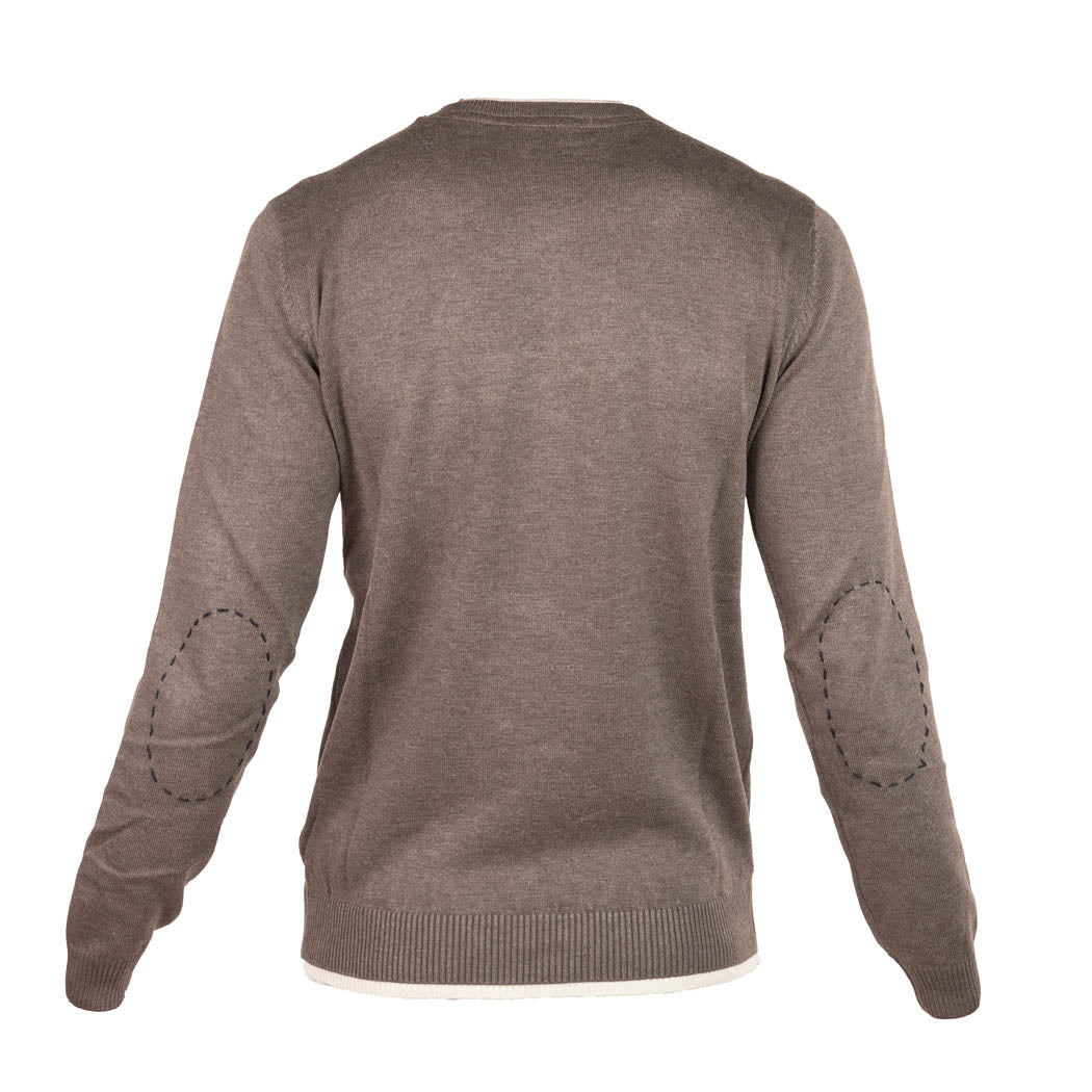 MAGLIONCINO UOMO SEINSE CON RICAMI IN CONTRASTO COLORE - Colori disponibili: 2