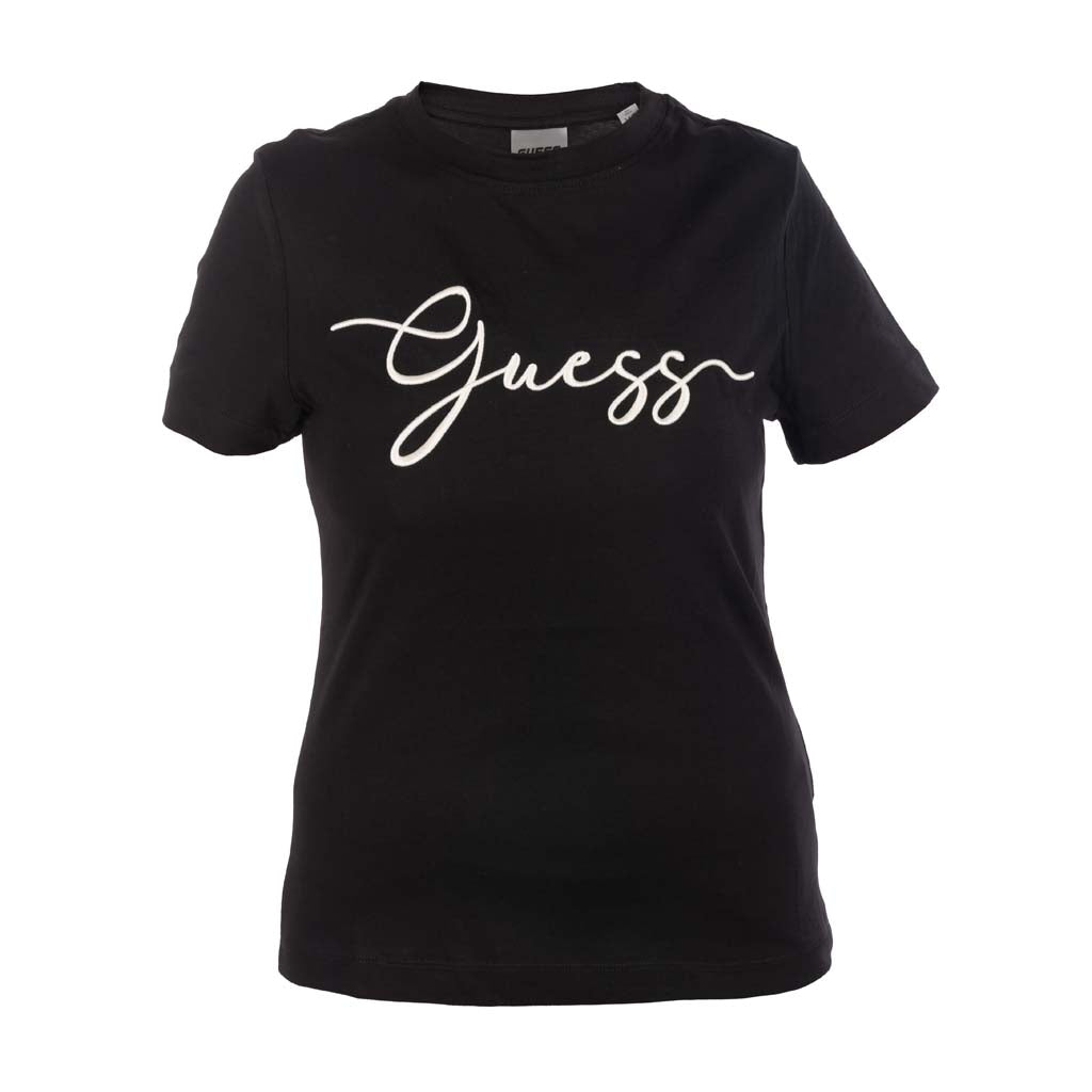 T-SHIRT DONNA GUESS CON LOGO RICAMATO - Colori disponibili: 2