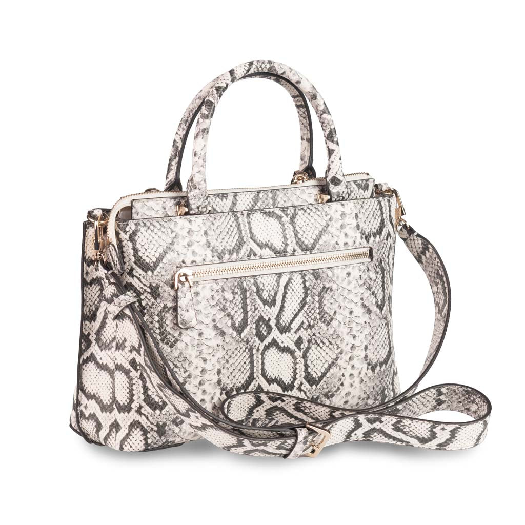 BORSA A MANO DONNA GUESS CON TRACOLLA E FANTASIA - COL. PITONE