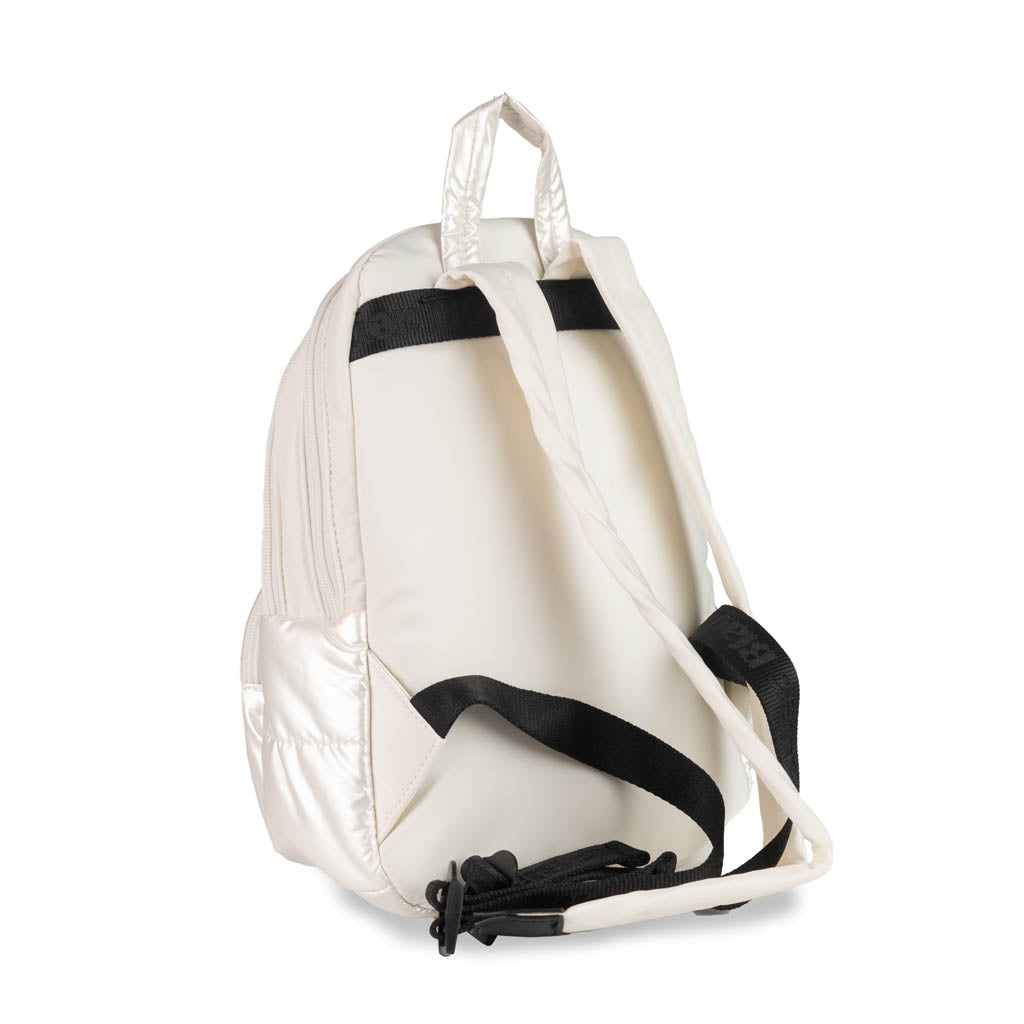 ZAINO DONNA BLAUER IN NYLON ED ECOPELLE - COL. BIANCO