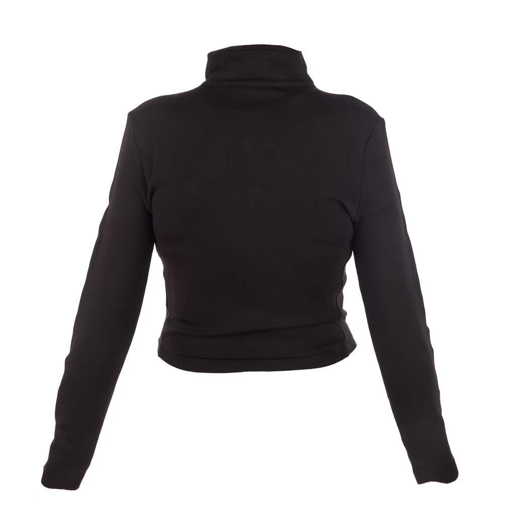 FELPA DONNA GUESS CON ZIP E LOGO - COL. NERO
