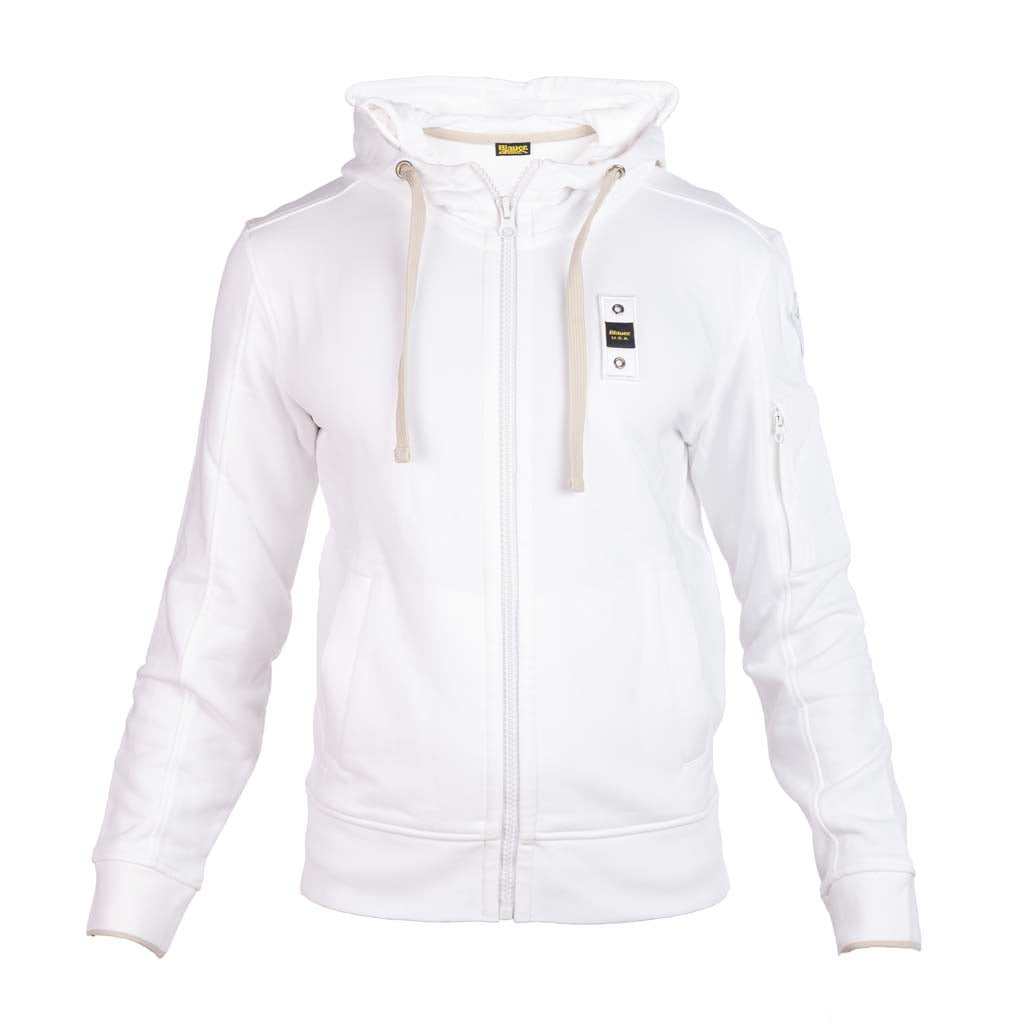 FELPA UOMO BLAUER CON CAPPUCCIO E ZIP - Colori disponibili: 2