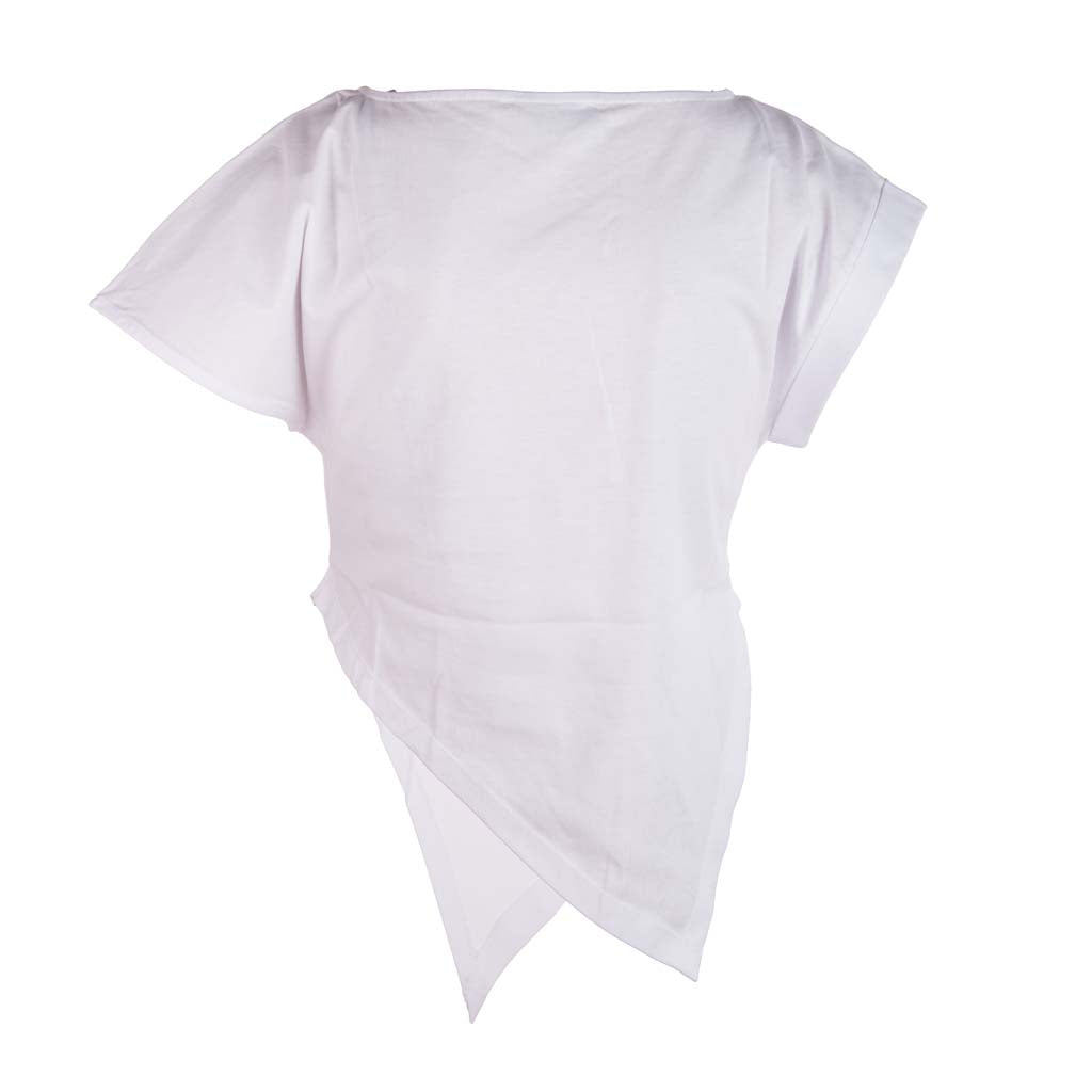T-SHIRT DONNA GAELLE ASIMMETRICA CON LOGO - Colori disponibili: 2