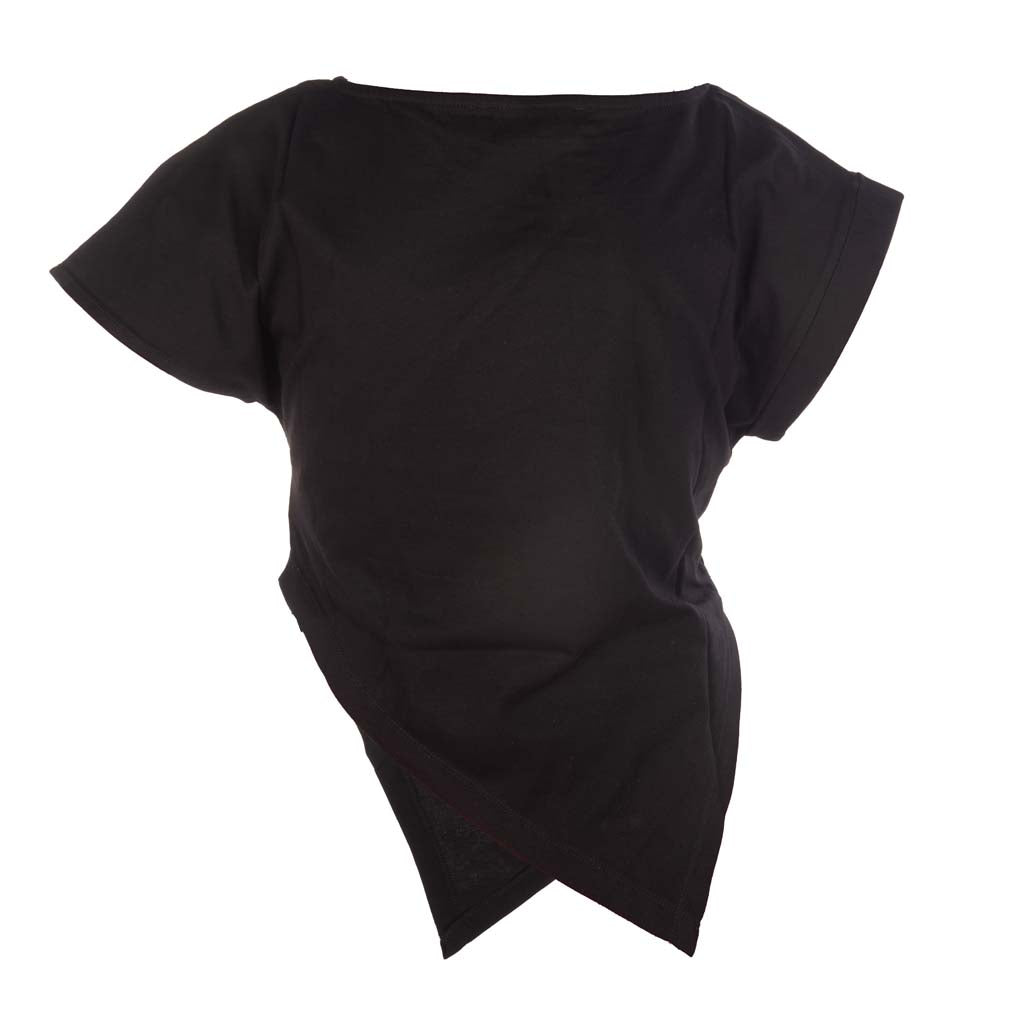 T-SHIRT DONNA GAELLE ASIMMETRICA CON LOGO - Colori disponibili: 2