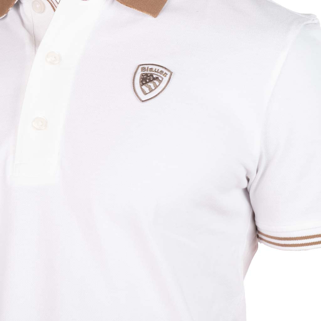 POLO UOMO BLAUER IN PIQUET DI COTONE CON LOGO - Colori disponibili: 3