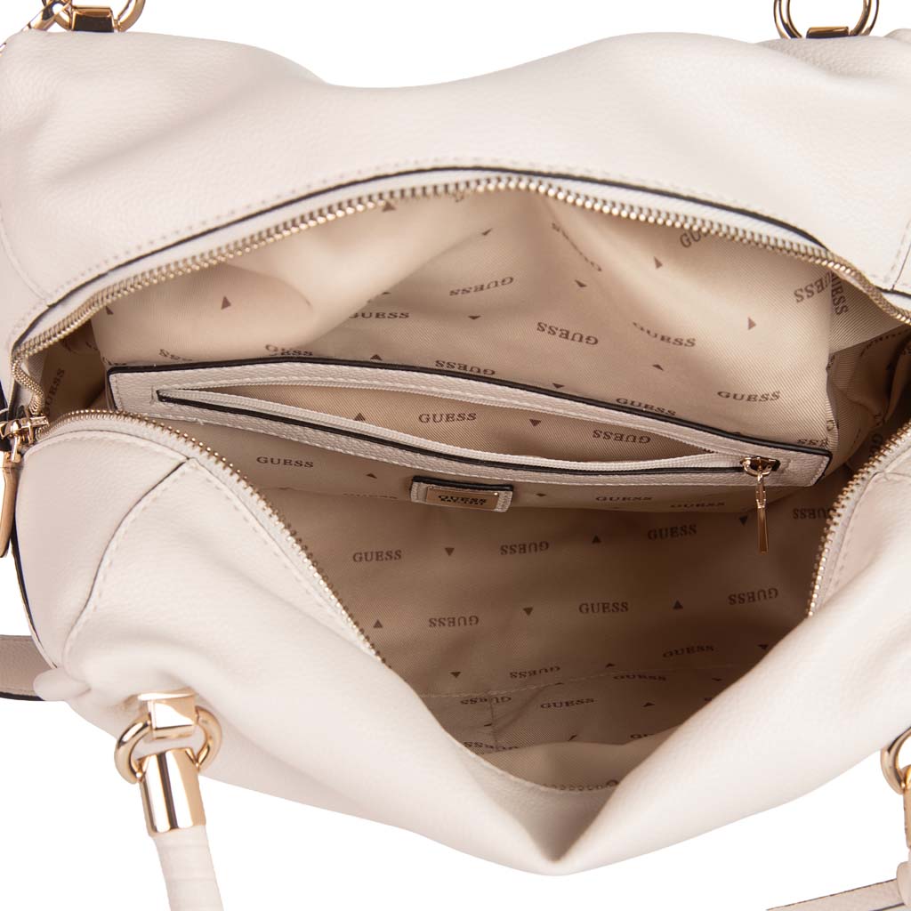 BORSA DONNA GUESS CON DOPPIO MANICO IN ECOPELLE - COL. BIANCO