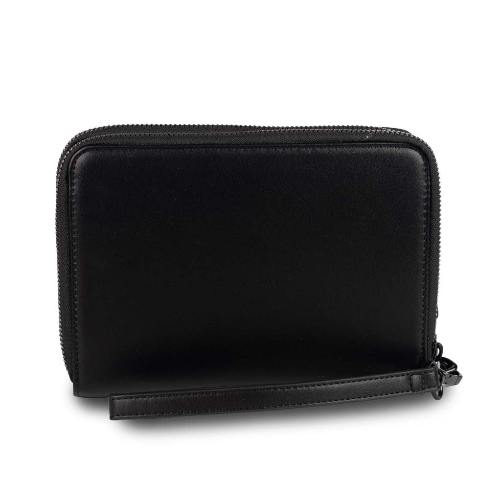 POCHETTE UOMO COUNTY OF MILAN IN ECOPELLE CON LOGO - COL. NERO