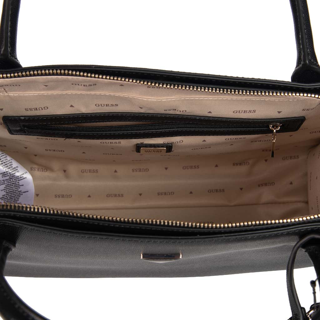 BORSA A MANO DONNA GUESS CON CHARM CUORE - COL. NERO