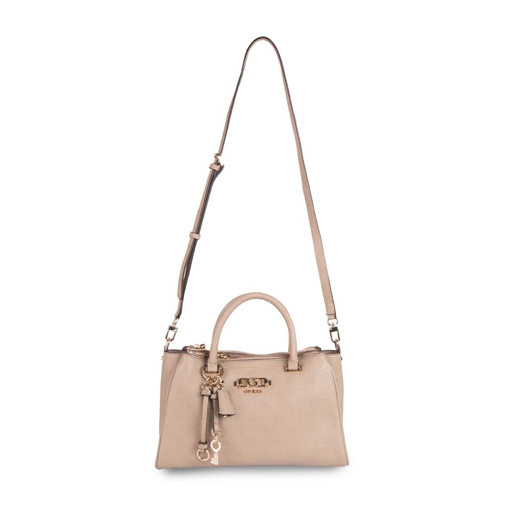 BORSA DONNA GUESS LOGO 4G PEONY CON CHARM - COL. TORTORA