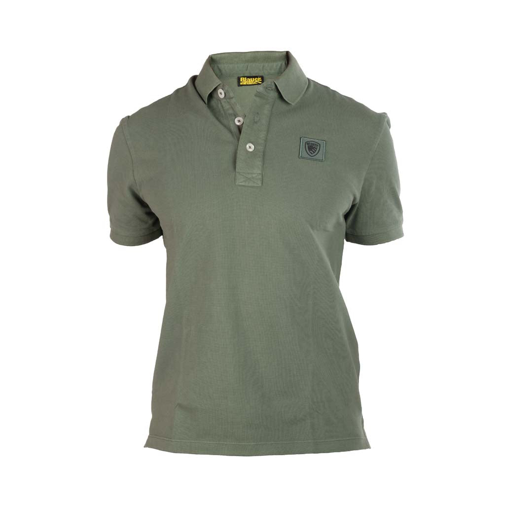 POLO UOMO BLAUER SLIM FIT CON PATCH LOGATA - Colori disponibili: 2